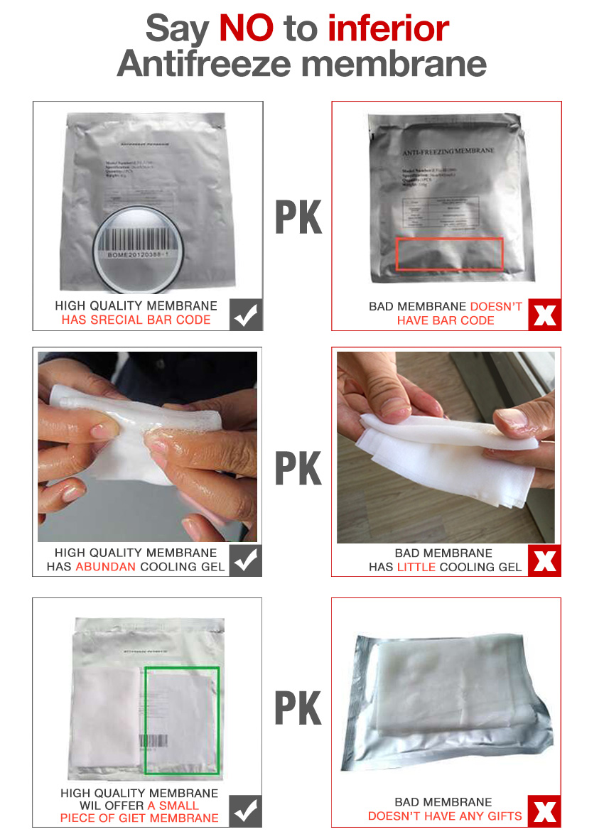 Antifreeze membrane 28*28cm for 60g cryolipolyse ETG1
